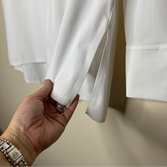 Aday Something Tailored Shirt in White Size L - Picture 9 of 12